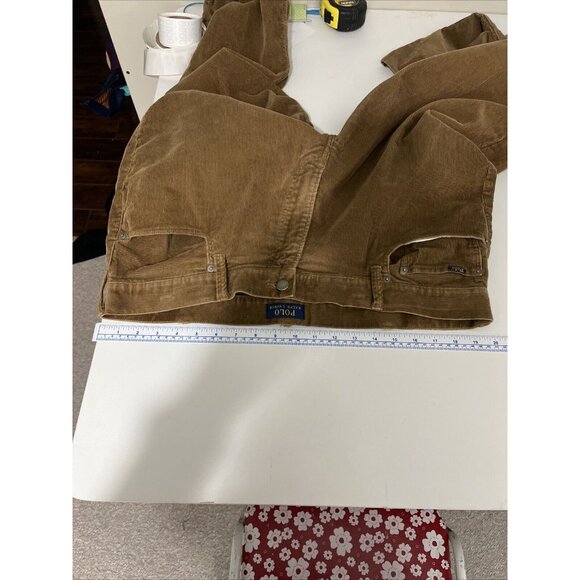 Ralph Lauren Polo The Varick Slim Straight Corduroy Pants Men's Size 38 X 32 - Picture 10 of 13